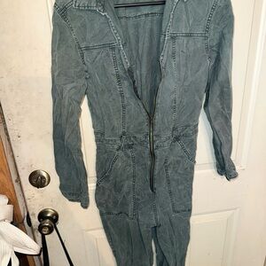 Universal Thread Green Denim Jumpsuit